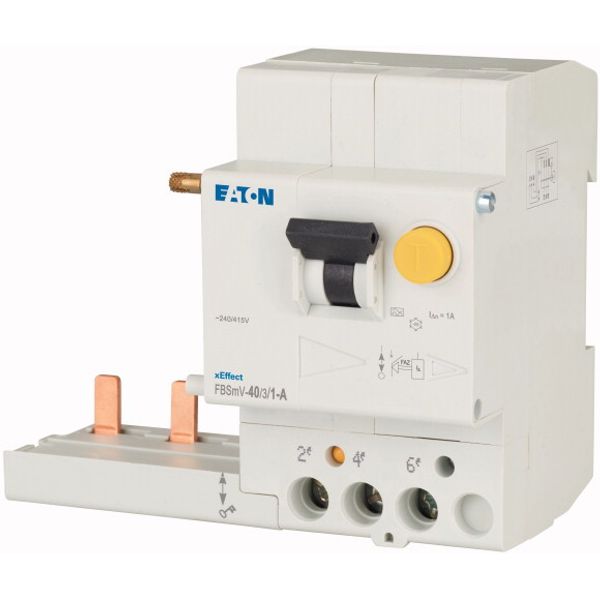 Residual-current circuit breaker trip block for FAZ, 40A, 3p, 1000mA, type A image 3