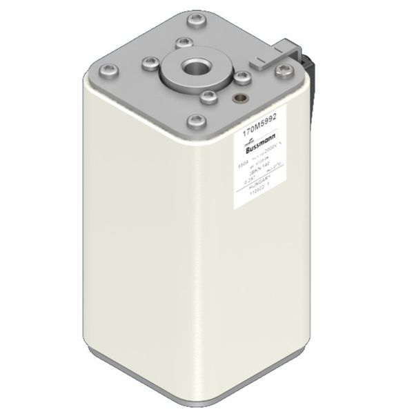 Fuse-link, high speed, 550 A, AC 2000 V, size 3, 74 x 96 x 143 mm, aR, IEC, single indicator image 3