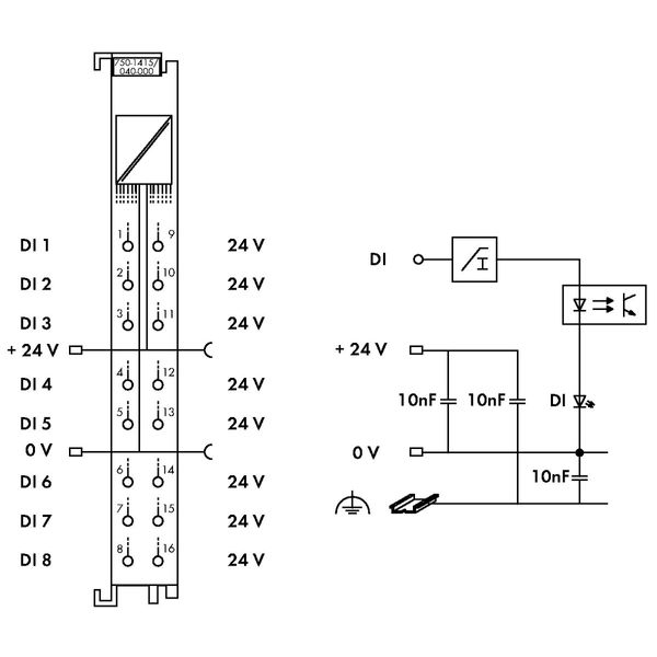 8-channel digital input 24 VDC 3 ms dark gray image 5