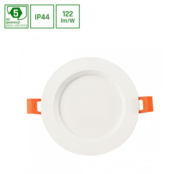 DURE 3 MAX DOWNLIGHT 18W NW 230V 110DEG IP44 IK06 FI190x30 WHITE ROUND 5 YEARS WARRANTY image 1