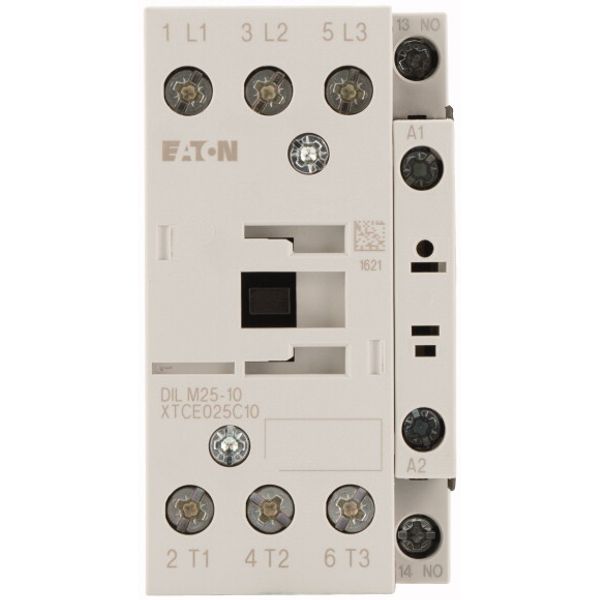 Contactor, 3 pole, 380 V 400 V 11 kW, 1 N/O, 220 V 50/60 Hz, AC operation, Screw terminals image 2