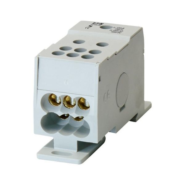 Terminal block, 1 pole, 160A, 6 output terminals image 3