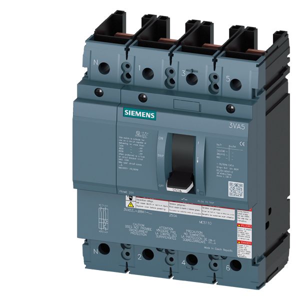 Molded case switch 3VA5 UL frame 250 max. short-circuit breaking capacity 65 kA @ 480 V image 1