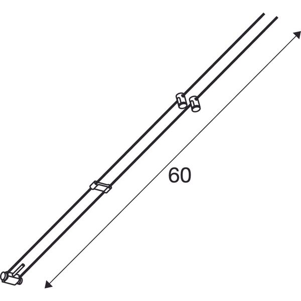 CABLE LUMINAIRE, for TENSEO, QR-C51, white, 1 pc image 2