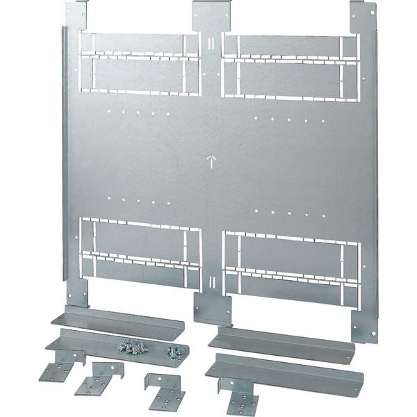 Mounting plate, 2xNZM4, 4p, fixed version, W=800mm image 6