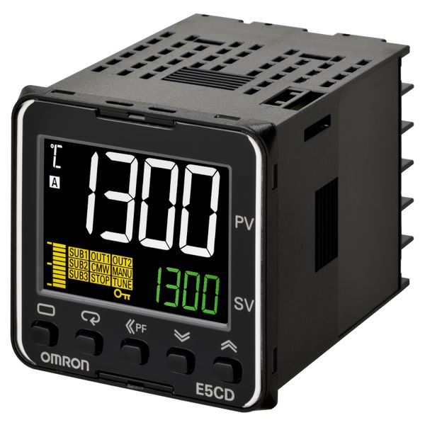 Temperature controller, PRO, 1/16 DIN (48 x 48 mm), 1 x 12 VDC pulse O E5CD1010M image 4