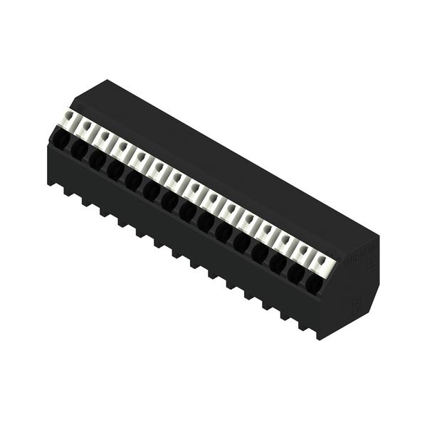 PCB terminal, 3.81 mm, Number of poles: 15, Conductor outlet direction image 2