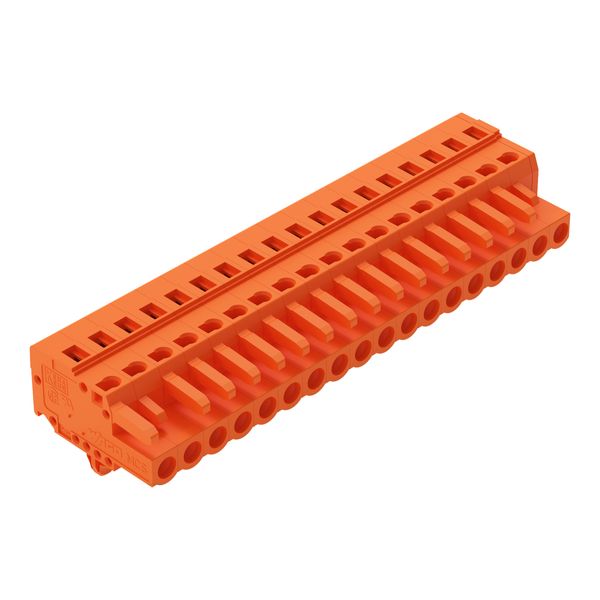 1-conductor female connector CAGE CLAMP® 2.5 mm² orange image 1