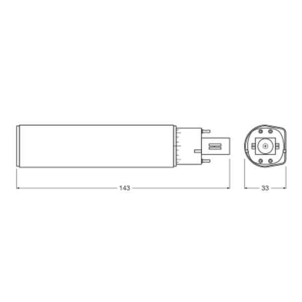 OSRAM DULUX LED D/E HF & AC MAINS 7W 840 G24Q-2 image 6