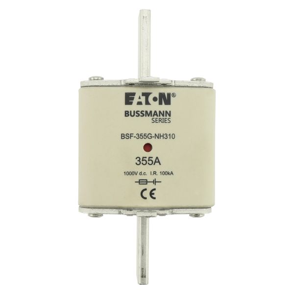 Fuse-link, high speed, 355 A, DC 1000 V, NH3, 71 x 76 x 150 mm, gBat, IEC, blade connection image 19