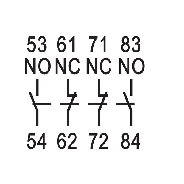 Auxiliary contact front-type for CUBICO, 2NO+2NC image 2