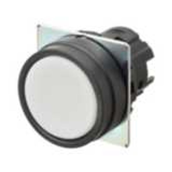 Pushbutton A22NZ 22 dia., bezel plastic, flat, alternate, cap color op A2270202B image 1