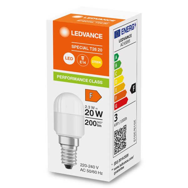 LED SPECIAL T26 P 2.3W 827 Frosted E14 image 9