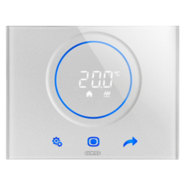 THERMOSTAT THERMO ICE - KNX/EASY - FLUSH MOUNTING - TITANIUM - CHORUS image 1