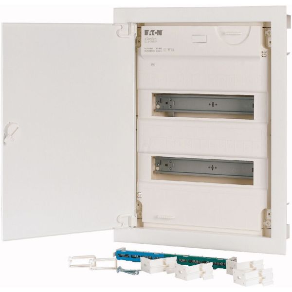 Compact distribution board-flush mounting, 2-rows, super-slim sheet steel door image 12