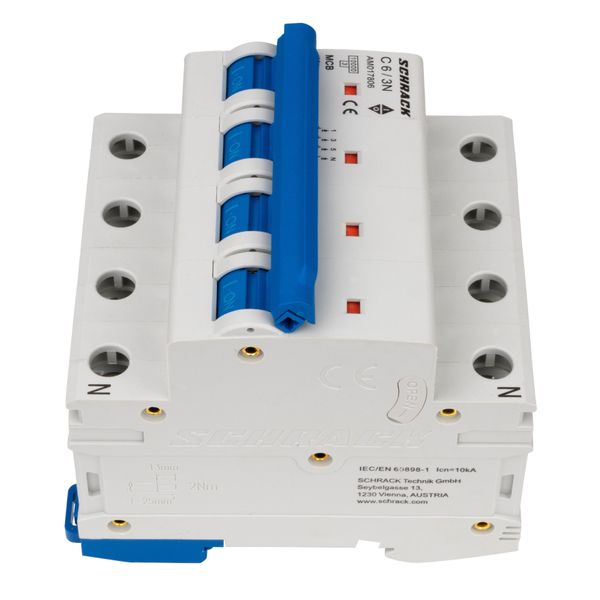 Miniature Circuit Breaker (MCB) AMPARO 10kA, C 6A, 3+N image 7