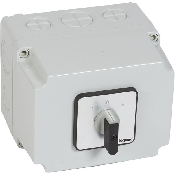 Cam switch - changeover switch with off - PR 63 - 4P - 63 A - box 135x170 mm image 1