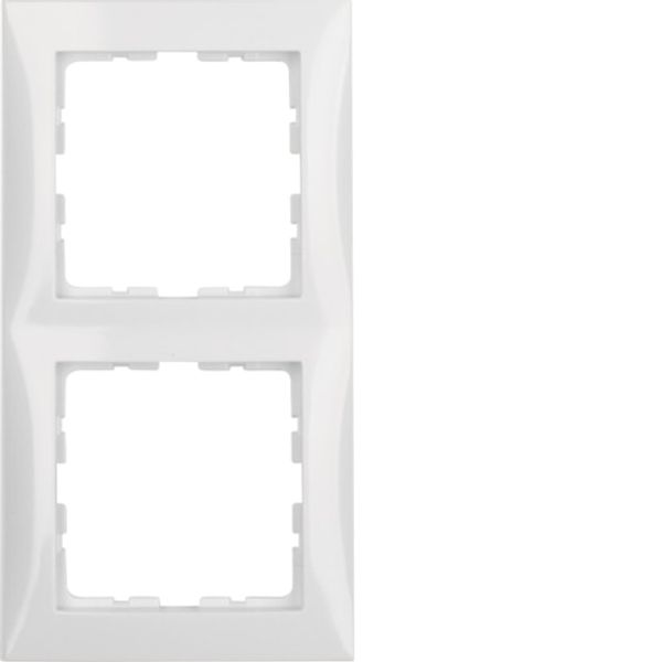 Rámeček 2-násobný, Berker S.1, bílá, lesk image 1