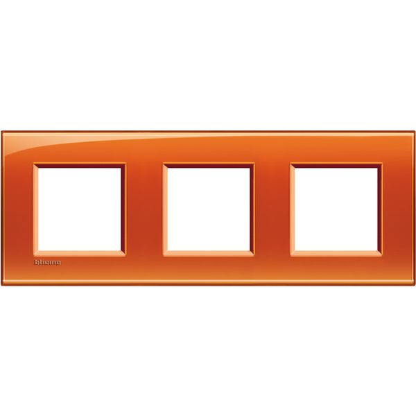 LL - cover plate 2x3P 71mm orange image 2