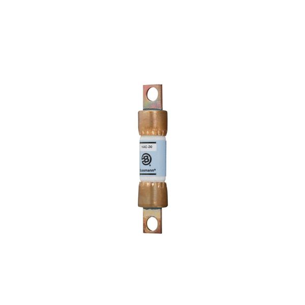 Eaton Bussmann series Tron KAC high speed fuse, 20A, 200 kAIC, Non Indicating, High speed fuse, Blade end X blade end, Stud image 6