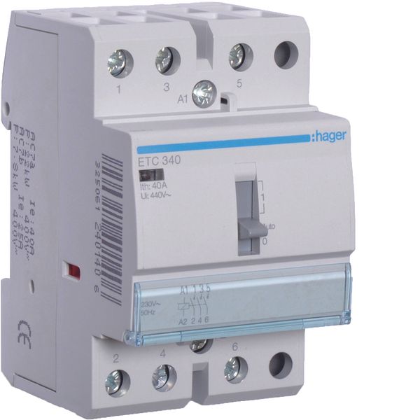 Night & Day Contactor 40A, 3NO, 230V image 1