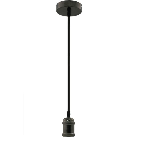 Polished Graphite Pendant Lamp Holder image 2