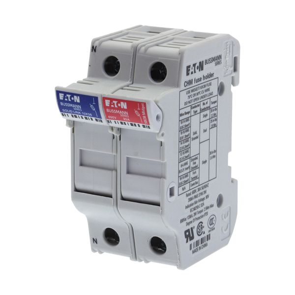 Fuse-holder, LV, 32 A, AC 690 V, 10 x 38 mm, 1P+N, UL, IEC, DIN rail mount image 9