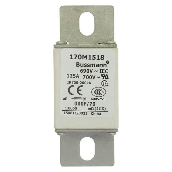 Fuse-link, high speed, 110 A, AC 660 V, size 000, 24 x 36 x 96 mm, aR, IEC, visual indicator image 18