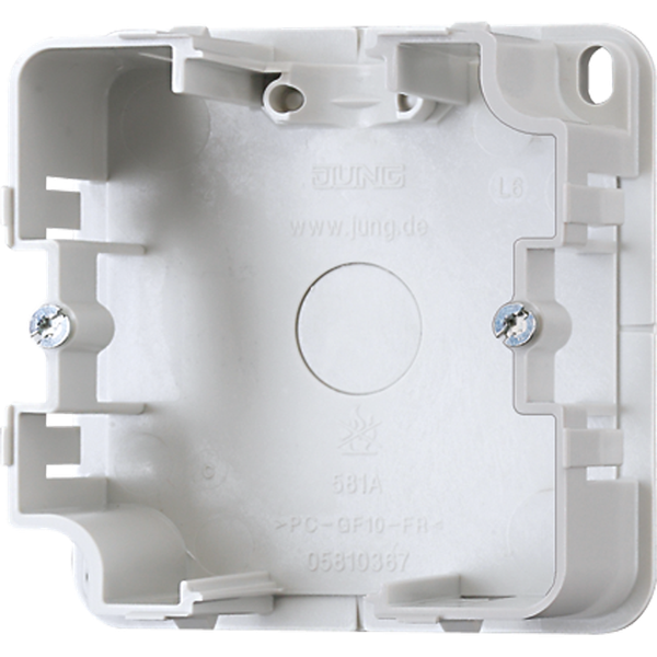 Mounting box for surface caps 581A image 1