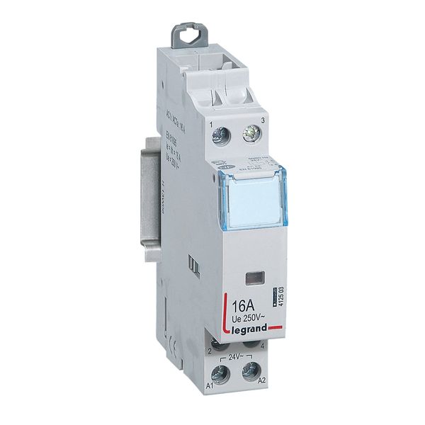 Power contactor CX³ - with 24 V~ coll - 2P - 250 V~ -16 A - N/C+N/O image 2