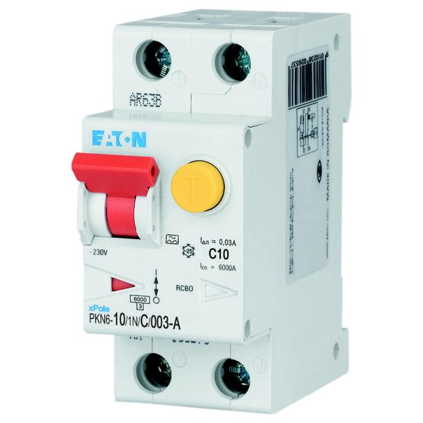 RCD/MCB combination, 10 A, 30 mA, MCB trip characteristic: C, 1p+N, RCD trip characteristic: A image 17