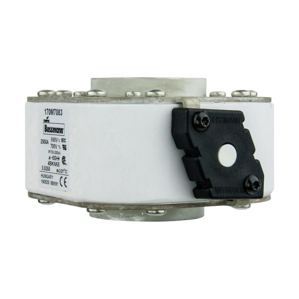 Fuse-link, high speed, 2500 A, AC 690 V, size 4, 105 x 120 x 67 mm, aR, IEC, UL, single indicator image 8