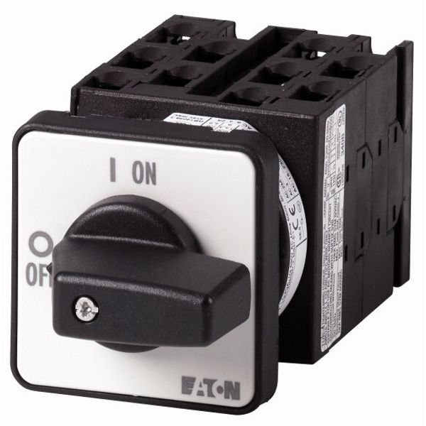 Step switches, T0, 20 A, flush mounting, 5 contact unit(s), Contacts: 10, 30 °, maintained, Without 0 (Off) position, 1-10, Design number 8237 image 1