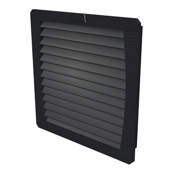 Exhaust filter (cabinet), IP55, black, EMC version: EN 61000-3-2,-3, E image 1