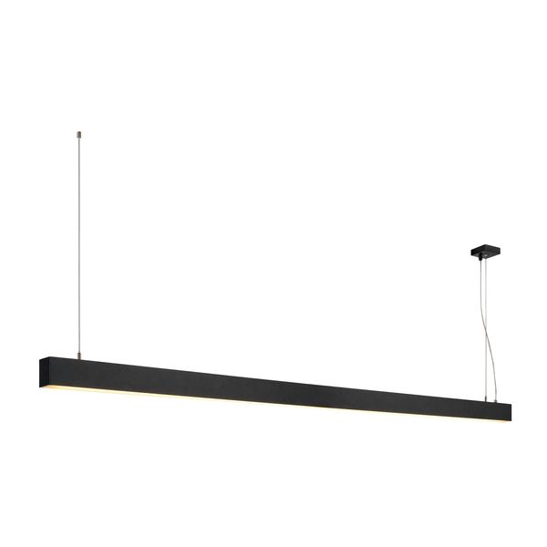 GLENOS pendant, matt black, 2m , 103W, 3000K image 1