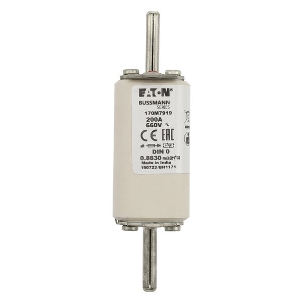 Fuse-link, high speed, 40 A, AC 660 V, DIN 0, aR, DIN, IEC, single indicator, live gripping lugs image 15