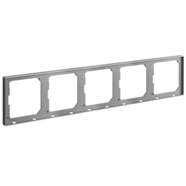 Galion - 5 gangs plate kit support - Dark Silver image 1