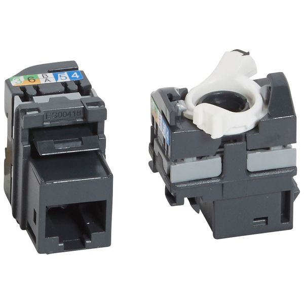 RJ45 socket category 5E UTP Keystone fast crimping connection image 1