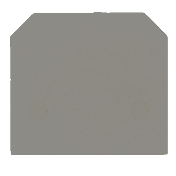 End plate (terminals), 40 mm x 1.5 mm, grey image 1