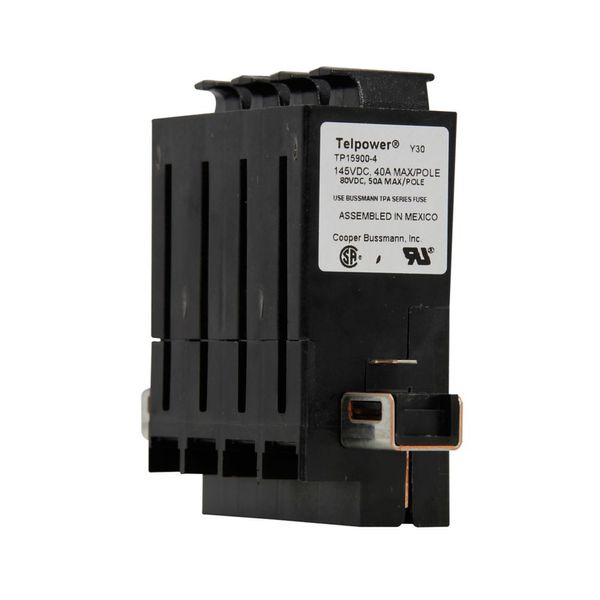 Eaton Bussmann series 1500 fuse disconnect switch, Modular design, 145 Vdc, 80 Vdc, 40A at 145 Vdc, 50A at 80 Vdc, Fusible, rear access, Four-pole image 9