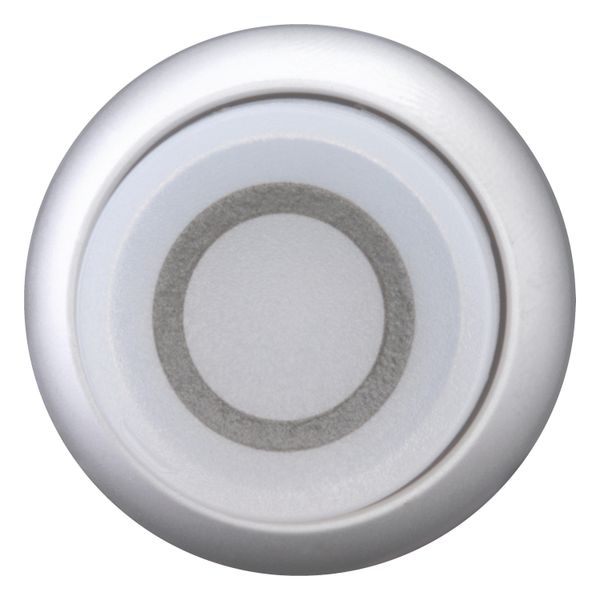 Illuminated pushbutton actuator, RMQ-Titan, Extended, maintained, White, inscribed 0, Bezel: titanium image 4