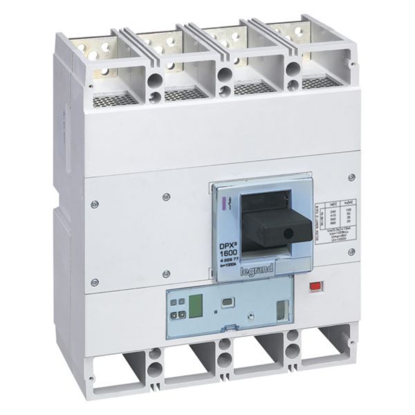 422977 Circuit breaker DPX3 1600 4 poles,rated current of 1000A and S10 electronic protection unit image 1