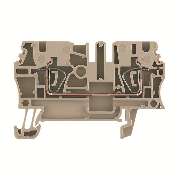 Feed-through terminal block, Tension-clamp connection, 2.5 mm², 800 V, image 2