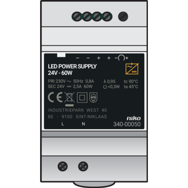 Modular power supply 24 Vdc, 2,5 A, 60 W image 1