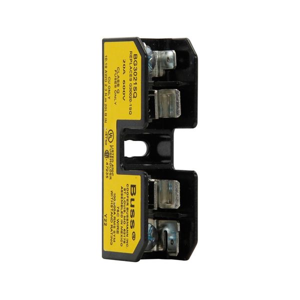 Eaton Bussmann series BG open fuse block, 600V, 1-20A, Screw/Quick Connect, Single-pole image 5