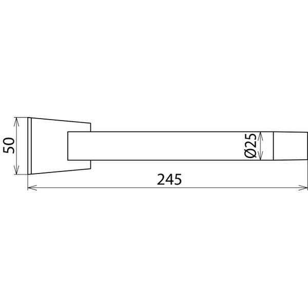 Round cleaning head with scraper D=25mm W=50m for NS dry cleaning set  image 2