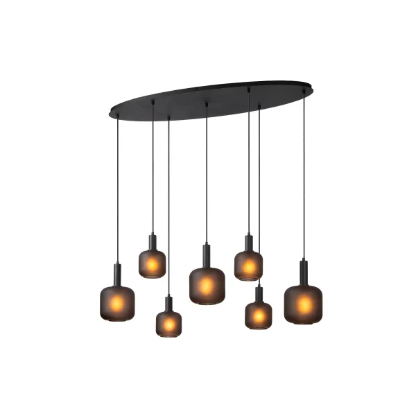 ELOISE Pendant light-Black-7xE27-40W-Glass image 1