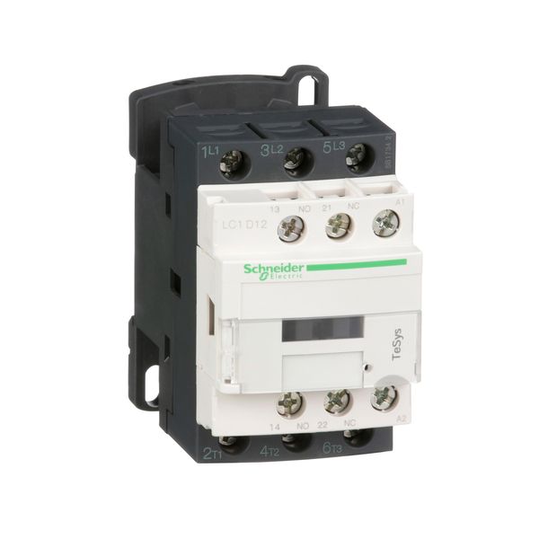 TeSys Deca contactor - 3P(3 NO) - AC-3/AC-3e - = 440 V 12 A - 120 V AC coil image 1