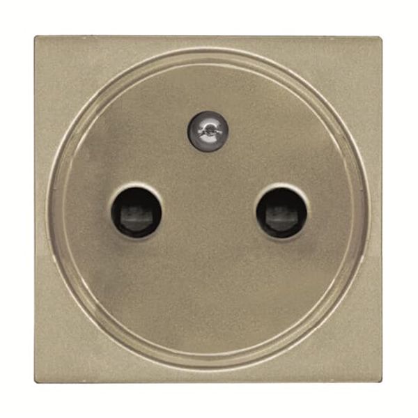 N2287 CV French/Earth-pin socket outlet - 2M - Champagne image 1