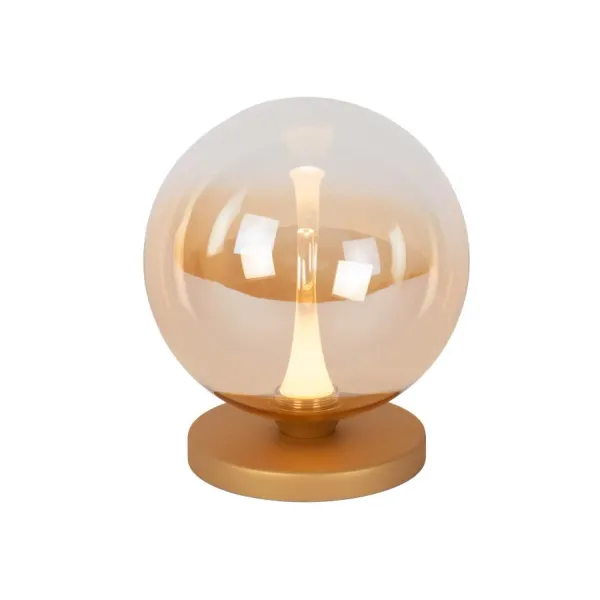 Lucide GISELA - Tafellamp - Ø 16 cm - LED - 1x4W 2700K - Amber image 1